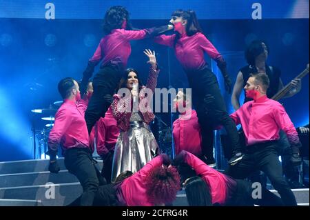 Mailand Italien 05/06/2016 : Live-Konzert von Laura Pausini im San Siro Stadion Stockfoto