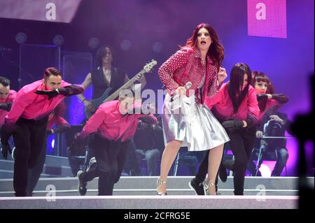 Mailand Italien 05/06/2016 : Live-Konzert von Laura Pausini im San Siro Stadion Stockfoto