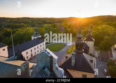 Das Schloss Tyresö ist ein Palast aus dem 17. Jahrhundert in Tyresö, Kreis Stockholm, Schweden. Der Bau begann in den 1620er Jahren und wurde 1636 abgeschlossen. Stockfoto