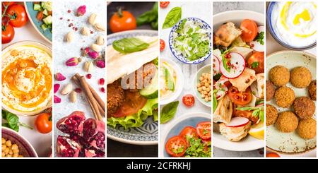 Arabische Esscollage Stockfoto