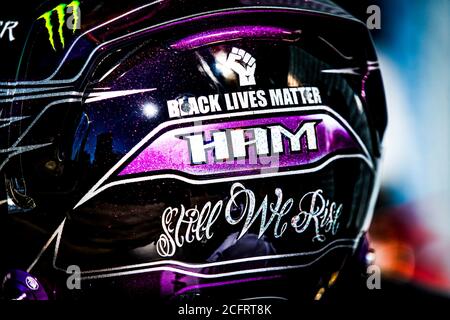 BOTTAS Valtteri (FIN), Mercedes AMG F1 GP W11 Hybrid EQ Power+, Portraithelm, Kaské, während des Formel 1 Gran Premio Heineken D'italia 2020, 2020 Stockfoto