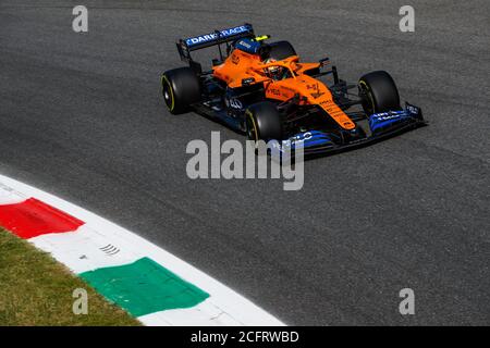 04 NORRIS Lando (gbr), McLaren Renault F1 MCL35, Aktion während des Formel 1 Gran Premio Heineken D'italia 2020, 2020 Grand Prix von Italien, ab September Stockfoto