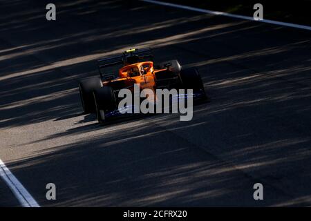 04 NORRIS Lando (gbr), McLaren Renault F1 MCL35, Aktion während des Formel 1 Gran Premio Heineken D'italia 2020, 2020 Grand Prix von Italien, ab September Stockfoto