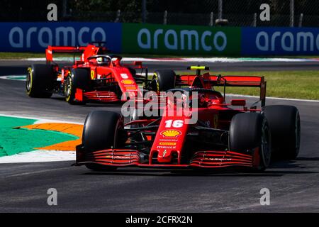 16 LECLERC Charles (mco), Scuderia Ferrari SF1000, 05 VETTEL Sebastian (ger), Scuderia Ferrari SF1000, Aktion während des Formel 1 Gran Premio Heineke Stockfoto