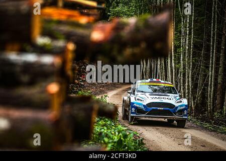 25 FOURMAUX Adrien (FRA), JAMOUL Renaud (FRA), Ford Fiesta R5 MkII, M-Sport Ford WRT WRC 2, Aktion während der Rallye Estland 2020, 4. Lauf der 202 Stockfoto