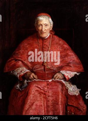 Kardinal Newman. Porträt von John Henry Newman (1801-1890) von John Everett Millais, Öl auf Leinwand, 1881 Stockfoto