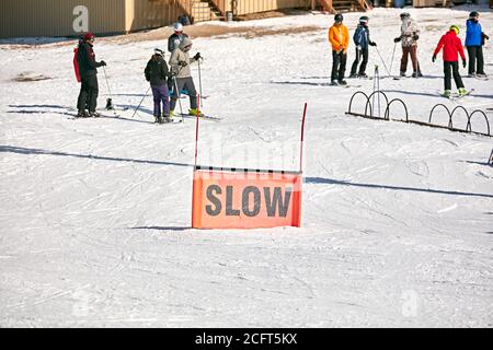 Craigleith Ski Club, Skirennen. Stockfoto