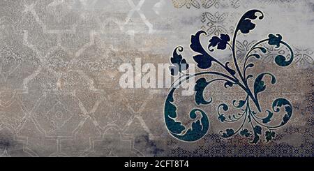 italienische Fliesen Design digitale Kunst Stil Malerei Stockfoto