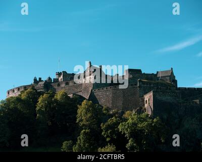 Sunrise, Edinburgh Castle, On Castle Rock, Edinburgh, Schottland, Großbritannien, GB. Stockfoto