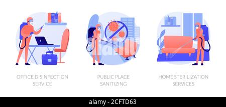 Virenschutz abstrakte Konzept Vektor Illustrationen. Stock Vektor