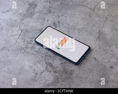 Assam, indien - September 6, 2020 : Bharat matrimony Logo auf Telefon Bildschirm Stock Bild. Stockfoto