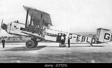 IMPERIAL AIRWAYS Armstrong Whitworth Argosy 'City of Birmingham' um 1930 Stockfoto