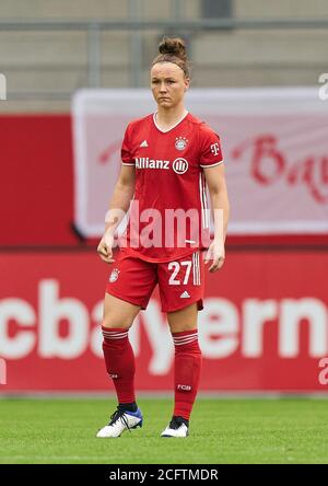 Fußball München - Sand, München 6. September 2020. Marina HEGERING, FCB Damen 27 FC BAYERN MÜNCHEN - SC SAND 6-0 - die DFL-VORSCHRIFTEN VERBIETEN DIE VERWENDUNG VON FOTOGRAFIEN als BILDSEQUENZEN und/oder QUASI-VIDEO - 1. Frauen Deutsche Fußballliga, München, 6. September 2020. Saison 2019/2020, Spieltag 1, FCB, München, FC Bayern Campus © Peter Schatz / Alamy Live News Stockfoto