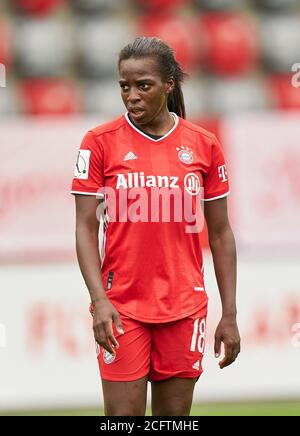 Fußball München - Sand, München 6. September 2020. Viviane ASSEYI, FCB Damen 18 FC BAYERN MÜNCHEN - SC SAND 6-0 - die DFL-VORSCHRIFTEN VERBIETEN DIE VERWENDUNG VON FOTOGRAFIEN als BILDSEQUENZEN und/oder QUASI-VIDEO - 1. Frauen Deutsche Fußballliga, München, 6. September 2020. Saison 2019/2020, Spieltag 1, FCB, München, FC Bayern Campus © Peter Schatz / Alamy Live News Stockfoto