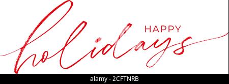 Frohe Festtage. Moderne Vektor-Kalligraphie. Stock Vektor
