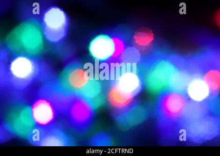 Abstrakter Hintergrund von bunten unscharfen Bokeh Lichter Stockfoto