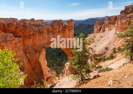 Natürliche Brückenbogen, Bryce-Canyon-Nationalpark, Utah, USA Stockfoto