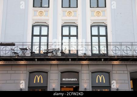 McDonalds Restaurant in Kopenhagen Stockfoto