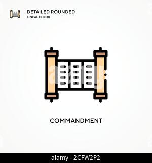 Symbol für den Vektor des Gebots. Moderne Vektorgrafik Konzepte. Einfach zu bearbeiten und anzupassen. Stock Vektor