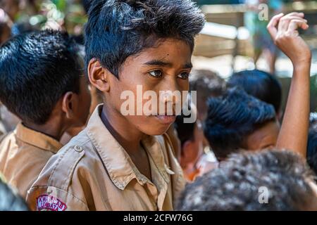 Schule in Waipoekang, Flores, Indonesien Stockfoto