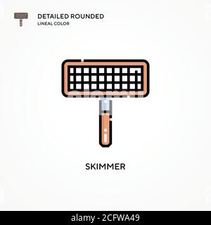 Skimmer-Vektor-Symbol. Moderne Vektorgrafik Konzepte. Einfach zu bearbeiten und anzupassen. Stock Vektor