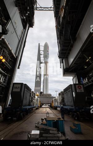 CAPE CANAVERAL, FL, USA - 28. Juli 2020 - die United Launch Alliance ATLAS V 541 Rakete mit dem Mars Perseverance Rover der NASA und Ingenuity Helicopt Stockfoto