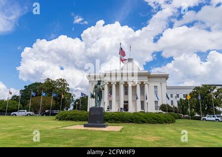 Montgomery, AL / USA - 27. August 2020: Alabama State Capitol Stockfoto