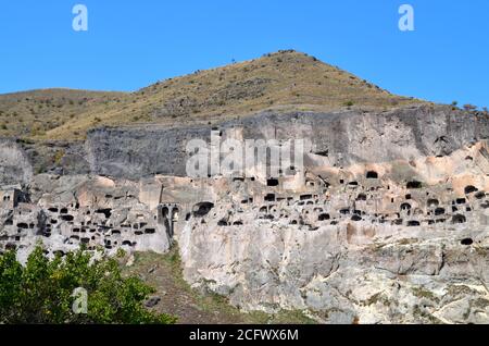 Georgia Republic - Vardzia Höhlen Stockfoto