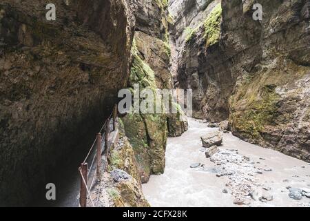 Blick auf die partnachklamm bei garmisch-partenkirchen Stockfoto