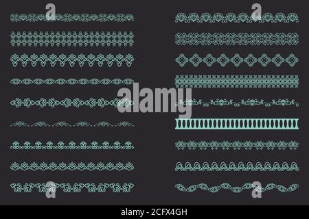 Elegante Spitzenborte Frames Laser geschnitten Stock Vektor