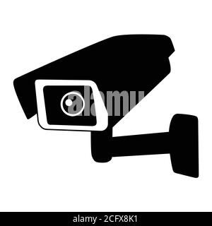 Überwachungskamera Vektor icon. Überwachungsmonitore. Kamera CCTV-Überwachungskamera. Stock Vektor