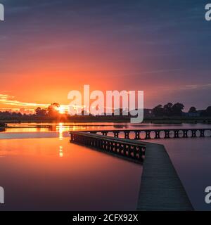 Naturgebiet 't Roegwold, in der Nähe von Schildwolde in der Provinz Groningen, Niederlande Stockfoto