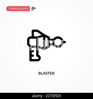 Einfaches Vektorsymbol „Blaster“. Moderne, einfache flache Vektor-Illustration für Website oder mobile App Stock Vektor