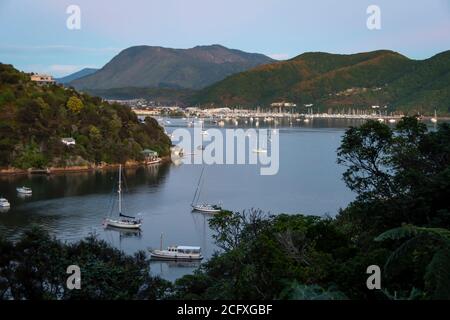 Waikawa Bay, Picton, Marlborough, South Island, Neuseeland Stockfoto