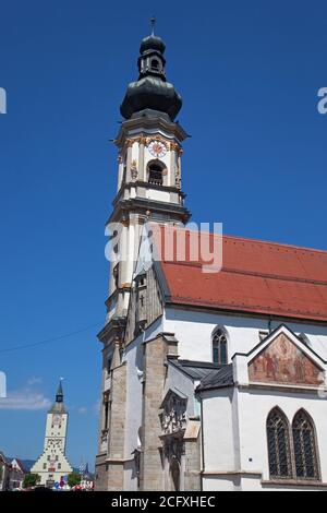 Geographie / Reisen, Deutschland, Bayern, Deggendorf, Heilig- Grabkirche St. Peter und Paul in Deggen, Additional-Rights-Clearance-Info-not-available Stockfoto