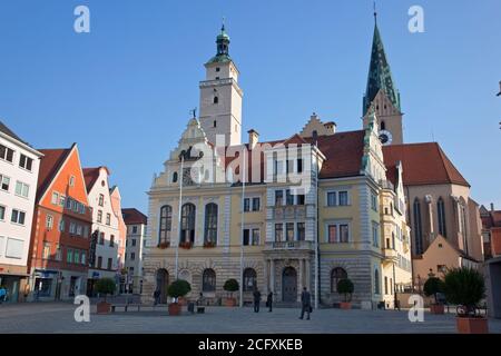 Geographie / Reisen, Deutschland, Bayern, Ingolstadt, altes Rathaus in Ingolstadt, Oberbayern, Additional-Rights-Clearance-Info-not-available Stockfoto