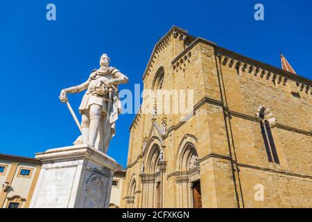 Toskana - Italien: Kathedrale von Arezzo (Cattedrale di SS. Donato e Pietro) Stockfoto