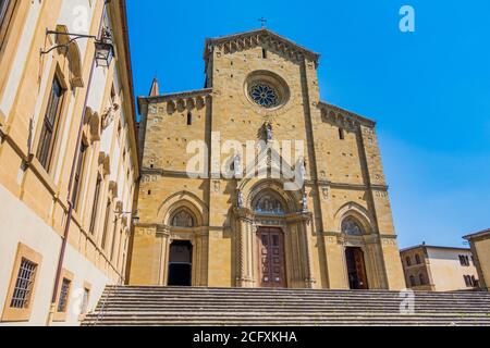 Toskana - Italien: Kathedrale von Arezzo (Cattedrale di SS. Donato e Pietro) Stockfoto