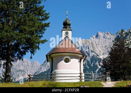 Geographie / Reisen, Deutschland, Bayern, Lautersee, Band am Lautersee, Mittenwald, Oberbayern, Sout, Additional-Rights-Clearance-Info-not-available Stockfoto