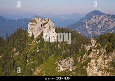 Geographie / Reisen, Deutschland, Bayern, Oberammergau, Blick von Laber auf das Ettaler Mandl, Oberammergau, Additional-Rights-Clearance-Info-not-available Stockfoto