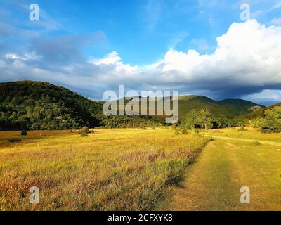 Lazoropole, Mazedonien - Nachmittag Nationalpark Landschaft Szene Stockfoto