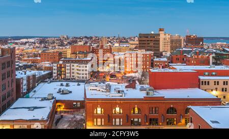 Portland, Maine, USA Skyline der Innenstadt. Stockfoto