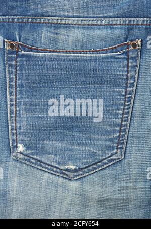 Jeans Tasche auf der Rückseite Stockfoto