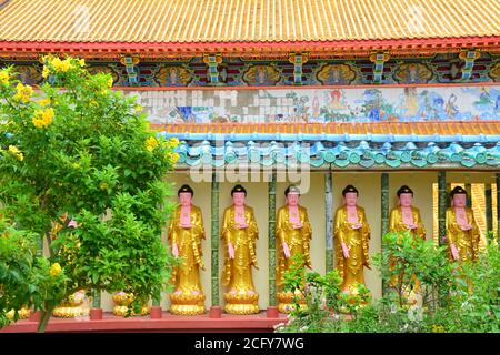 KEK Lok Si Buddhistischer Tempel in Georgetown auf Penang Insel. KEK Lok Si ist der größte buddhistische Tempel in Malaysia Stockfoto