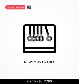 Newton-Cradle einfaches Vektorsymbol. Moderne, einfache flache Vektor-Illustration für Website oder mobile App Stock Vektor