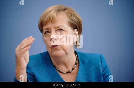 Berlin, Deutschland. August 2020. Bundeskanzlerin Angela Merkel. Quelle: Michael Kappeler/dpa-Pool/dpa/Alamy Live News Stockfoto