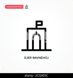 Ejer-bavnehoj einfaches Vektor-Symbol. Moderne, einfache flache Vektor-Illustration für Website oder mobile App Stock Vektor