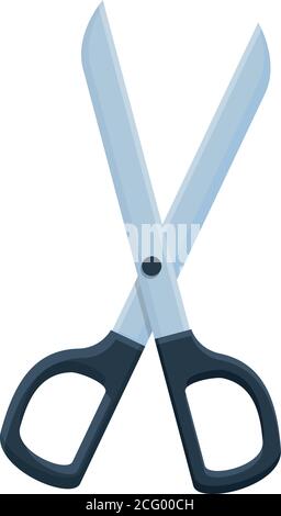 Video Bearbeitung Schere Symbol. Cartoon von Video Bearbeitung Schere Vektor-Symbol für Web-Design isoliert auf weißem Hintergrund Stock Vektor