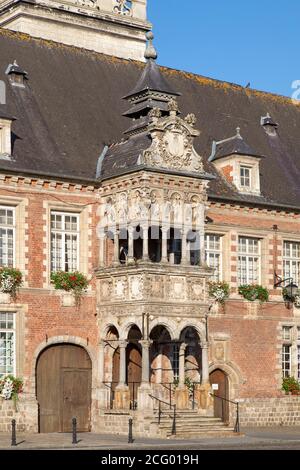 Frankreich, Pas de Calais, Hesdin, Rathaus breteche Stockfoto