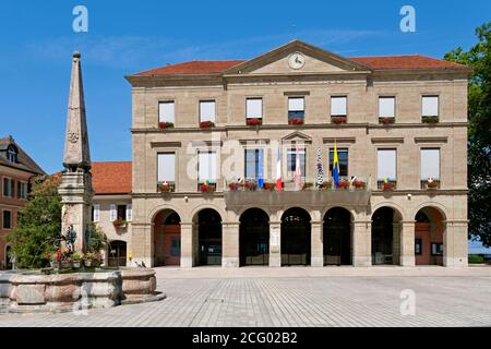 Frankreich, Haute Savoie, Le Chablais, Thonon les Bains, das Rathaus Stockfoto